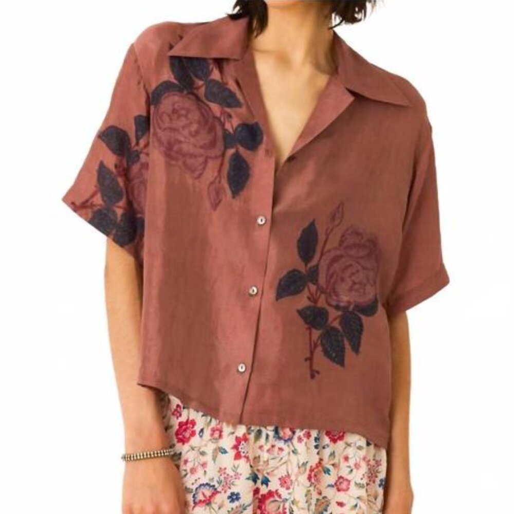 Alix of Bohemia Stevie Mauvewood Rose Shirt